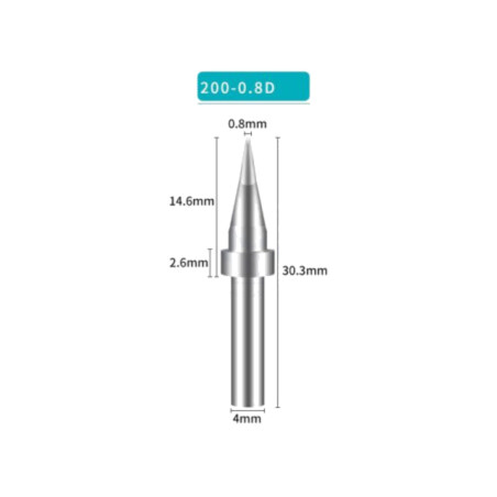Vârf; tip şurubelniţă; 0,8mm; pentru staţie de lipit