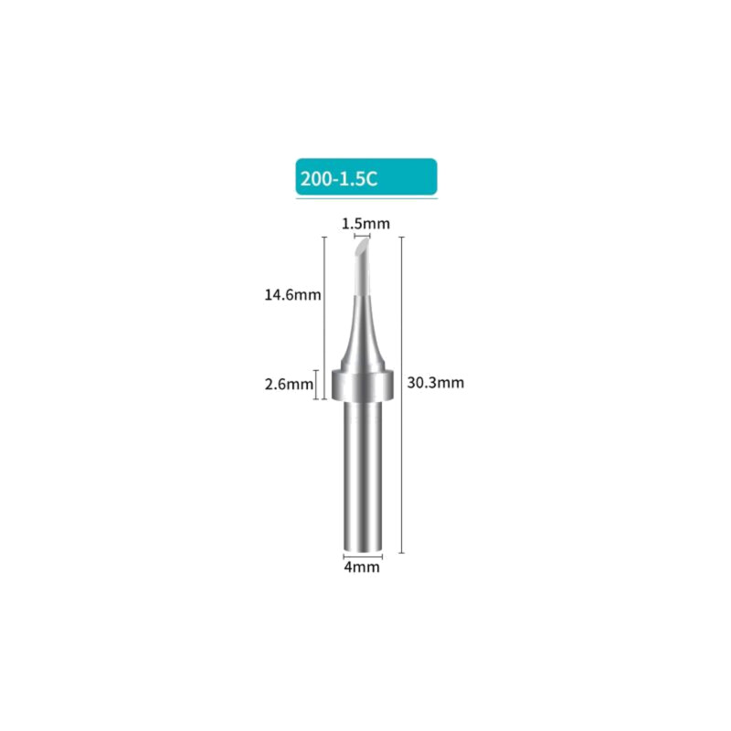 Vârf; despicat; 1,5mm; pentru staţie de lipit Vârf; despicat; 1,5mm; pentru staţie de lipit