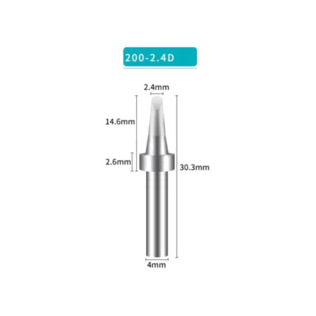 Vârf; tip şurubelniţă; 2,4mm; pentru staţie de lipit