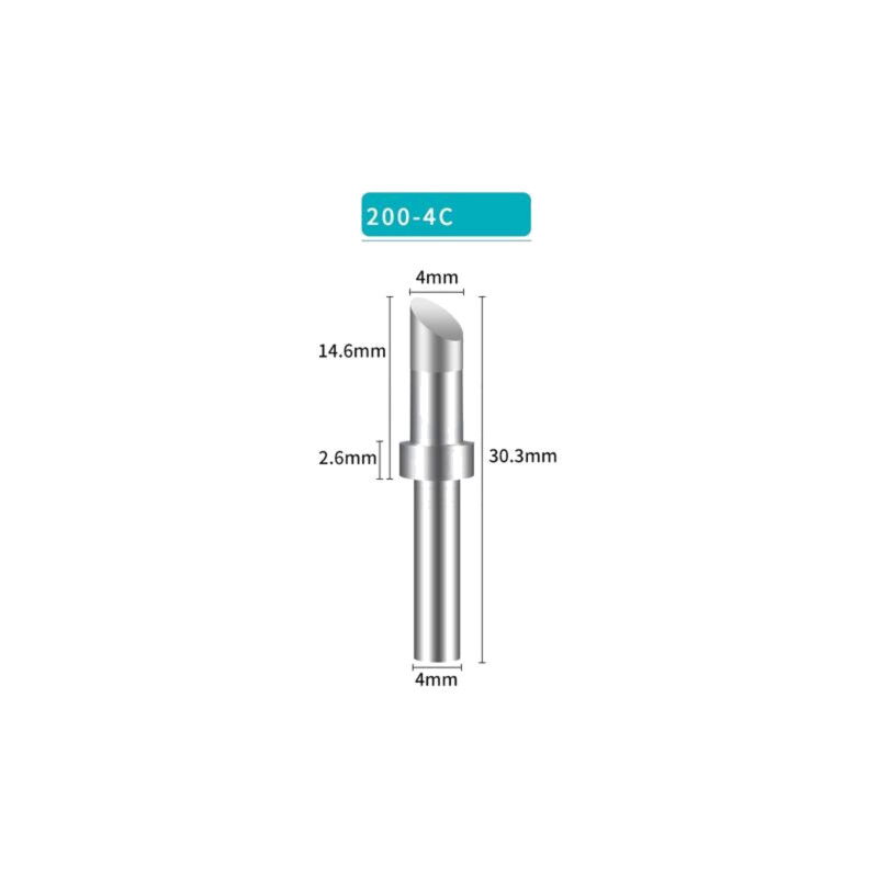 Vârf; despicat; 4mm; pentru staţie de lipit Vârf; despicat; 4mm; pentru staţie de lipit