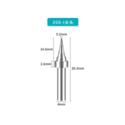 Vârf; conic; 0,2mm; pentru staţie de lipit