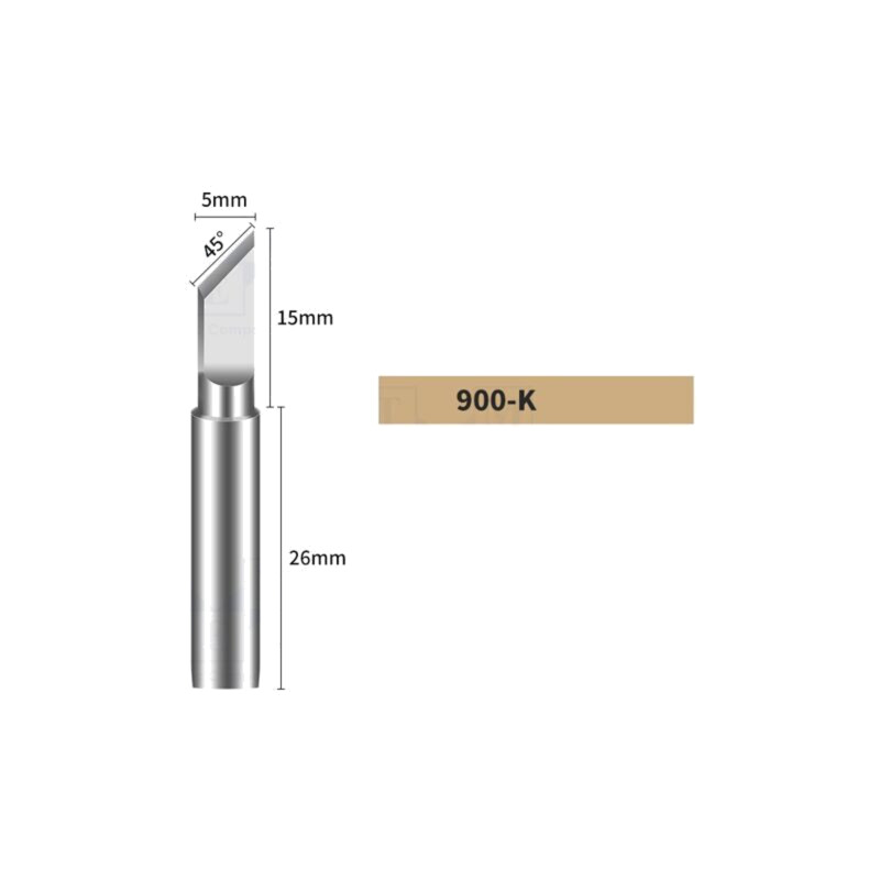 Vârf; tip cuţit; 5mm; pentru staţie de lipit Vârf; tip cuţit; 5mm; pentru staţie de lipit