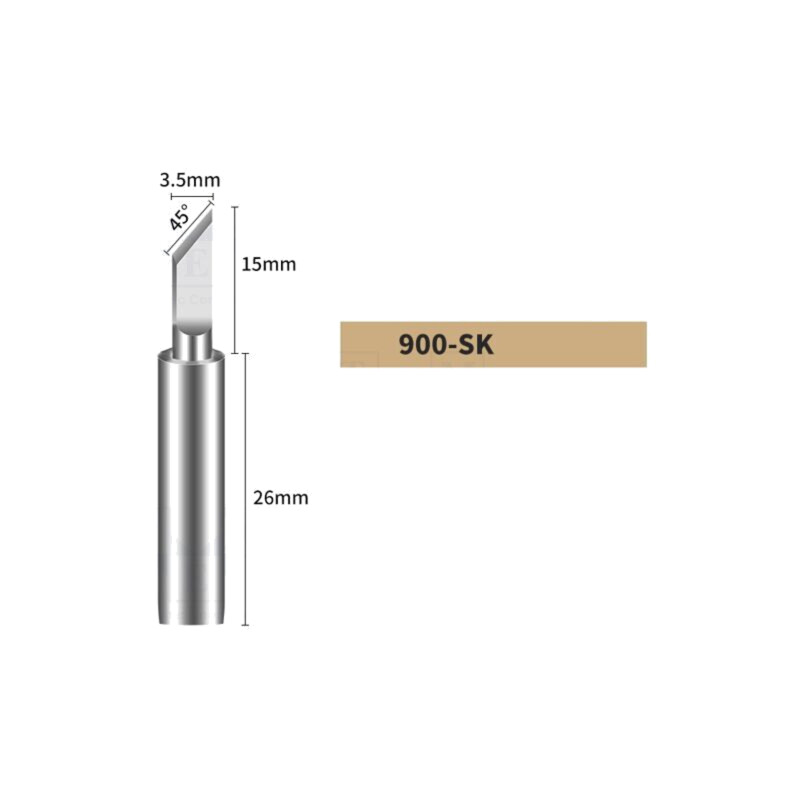 Vârf; tip cuţit; 3,5mm; pentru staţie de lipit Vârf; tip cuţit; 3,5mm; pentru staţie de lipit