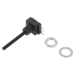 Potenţiometru: axial; 10kΩ; 200mW; THT; 4mm; plastic; mono; cărbune