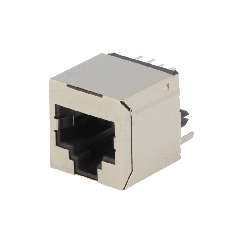 Conector: RJ45; soclu; PIN: 8; Cat: 5; ecranat; Dispunere: 8p8c; THT Conector: RJ45; soclu; PIN: 8; Cat: 5; ecranat; Dispunere: 8p8c; THT