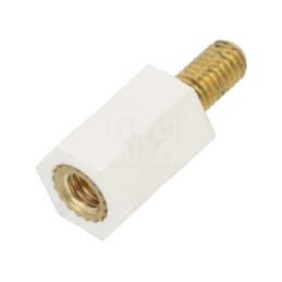 Bucşă izolantă; Filet int: M5; Lung: 15mm; UL94V-2; poliamidă