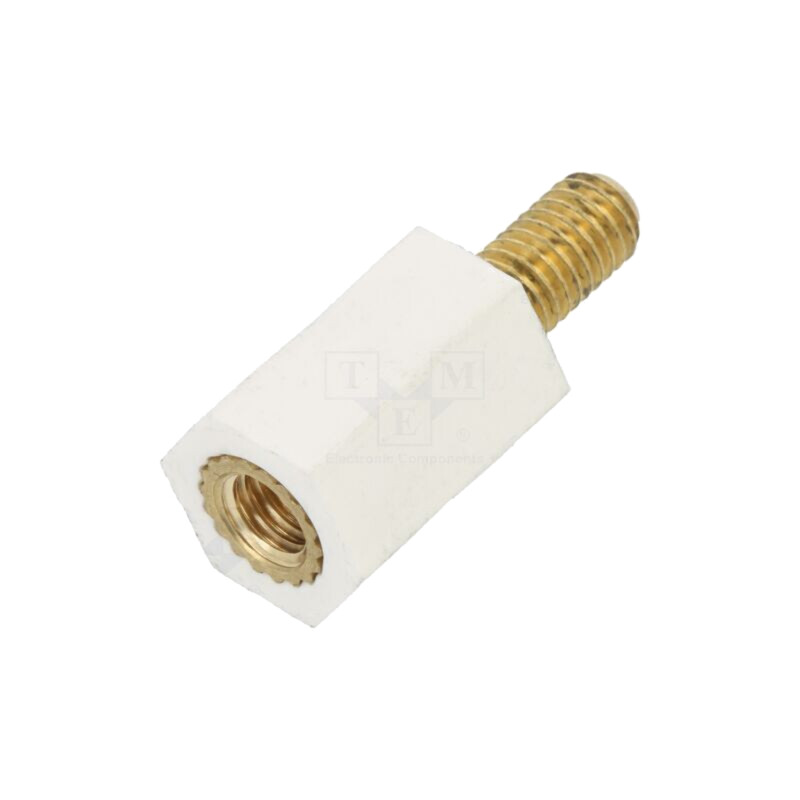 Bucşă izolantă; Filet int: M5; Lung: 15mm; UL94V-2; poliamidă