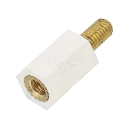 Bucşă izolantă; Filet int: M5; Lung: 15mm; UL94V-2; poliamidă