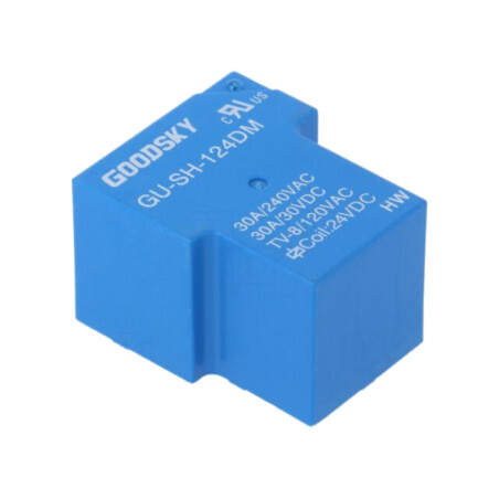 Releu: electromagnetic; SPST-NO; Ubobină: 24VDC; 30A; GU; PCB; 930mW