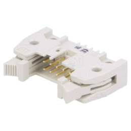Conector: IDC; soclu; tată; PIN: 6; drept; cu ejector; THT; 2,54mm
