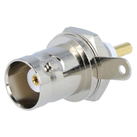 Conector: BNC; soclu; mamă; lipire; pt.montare pe panou