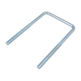 Bridă tip “U”; C; 1,25; oţel; zinc; Lung.filet: 70mm; Lăţ.int: 77mm