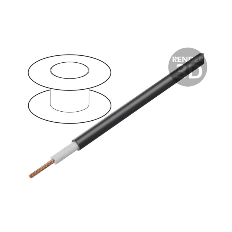 Cablu; Li2G; 1x1mm2; litat; Cu; silicon; negru; 1kV; -50÷180°C; 100m Cablu; Li2G; 1x1mm2; litat; Cu; silicon; negru; 1kV; -50÷180°C; 100m