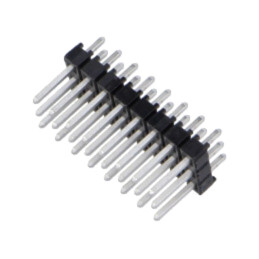 Conector: şiruri pini; şir pini; tată; PIN: 24; drept; 2,54mm; THT