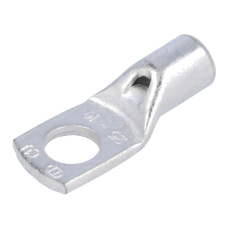 Vârf: inelar tubular; M10; 25mm2; crimpat; pe cablu; cositorit