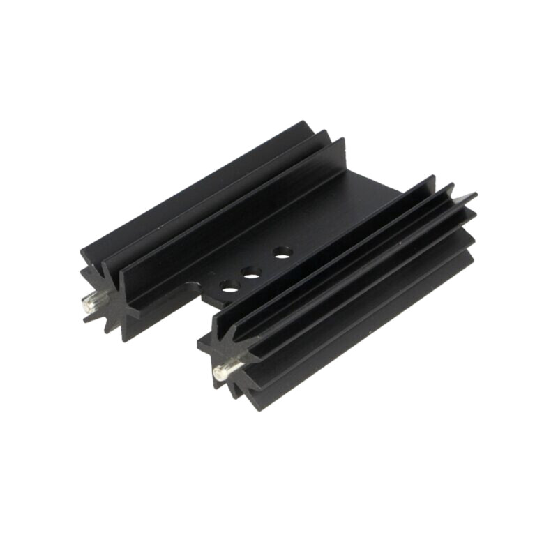 Radiator: extrudat; TO220; neagră; L: 50,8mm; 9,1K/W; aluminiu Radiator: extrudat; TO220; neagră; L: 50,8mm; 9,1K/W; aluminiu