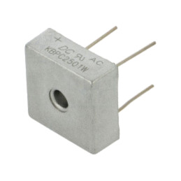 Punte redresoare: monofazat; Urmax: 100V; If: 25A; Ifsm: 400A; THT