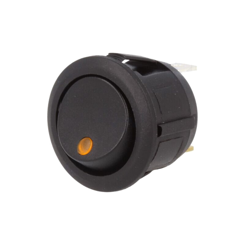 ROCKER; SPST; Poz: 2; ON-OFF; 20A/14VDC; galbenă; LED,punctuală ROCKER; SPST; Poz: 2; ON-OFF; 20A/14VDC; galbenă; LED,punctuală