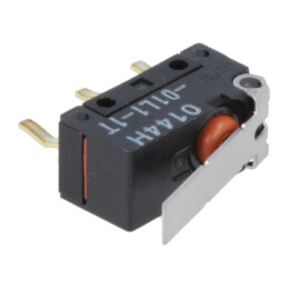 Microîntrerupător SNAP ACTION; 0,1A/125VAC; 0,1A/30VDC; SPDT