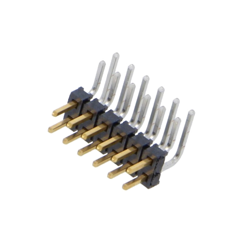 Conector: şiruri pini; tată; PIN: 12; 2mm; aurit; THT; şir pini Conector: şiruri pini; tată; PIN: 12; 2mm; aurit; THT; şir pini