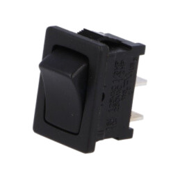 ROCKER; SPST; Poz: 2; ON-OFF; 10A/250VAC; neagră; fără; R13-66-AC