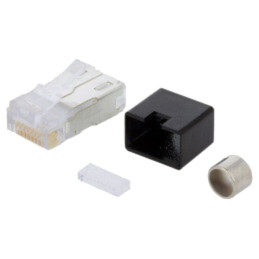 Conector: RJ45; mufă; PIN: 8; ecranat; Dispunere: 8p8c; pe cablu