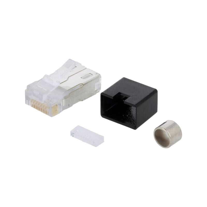 Conector: RJ45; mufă; PIN: 8; ecranat; Dispunere: 8p8c; pe cablu