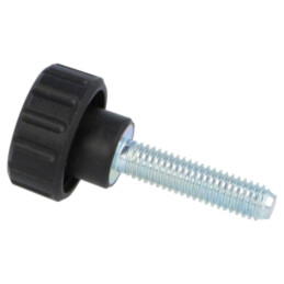 Buton de reglare; Ø: 20mm; Filet ext: M6; 25mm; H: 16mm; poliamidă