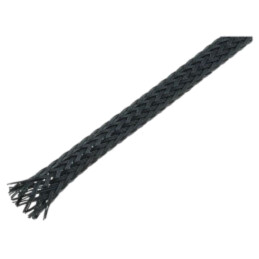 Tresă; Øtresă: 1÷5nom.3mm; PET,poliester; neagră; -50÷150°C