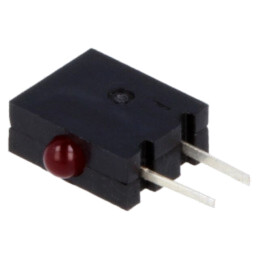 LED; orizontală,în carcasă; 1,8mm; Nr.diode: 1; roşie; 20mA; 40°
