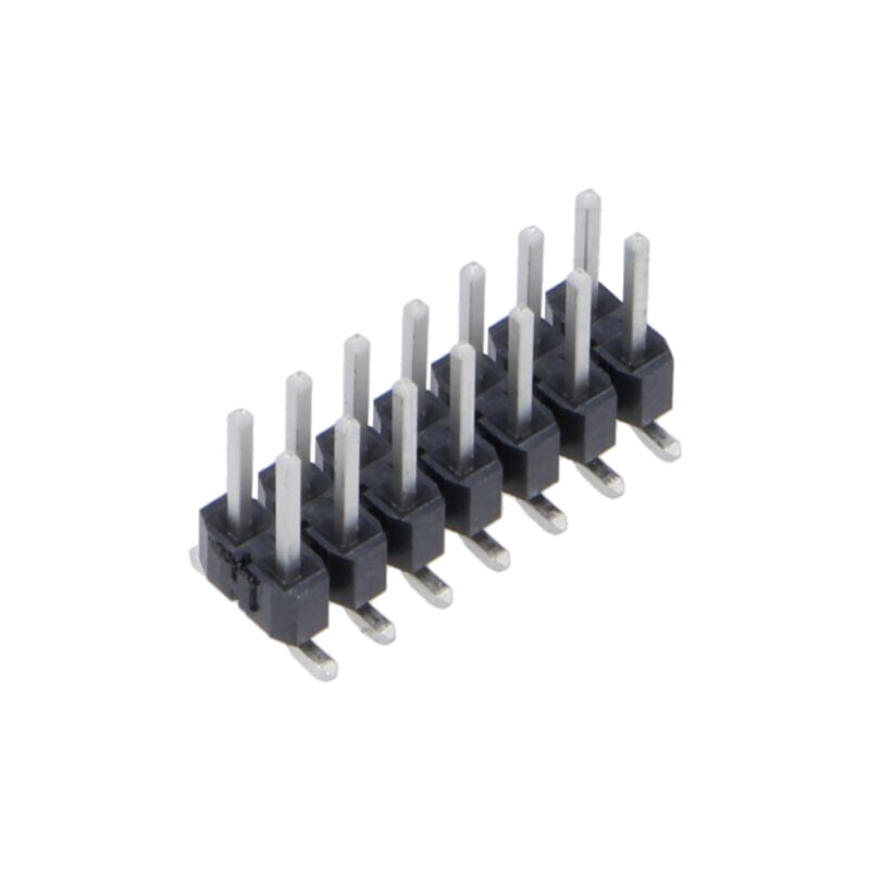 Conector: şiruri pini; tată; PIN: 14; 2,54mm; cositorit; SMT Conector: şiruri pini; tată; PIN: 14; 2,54mm; cositorit; SMT