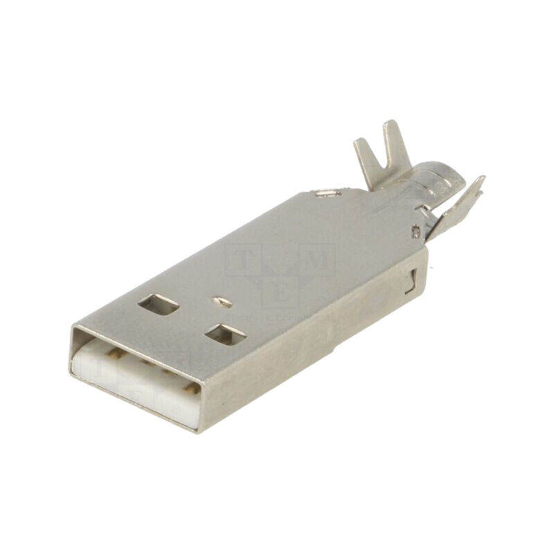 Conector: USB A; mufă; pe cablu; lipire; PIN: 4; drept; USB 2.0; 1A