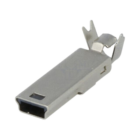Conector: USB B mini; mufă; pe cablu; lipire; drept; USB 2.0; 1A