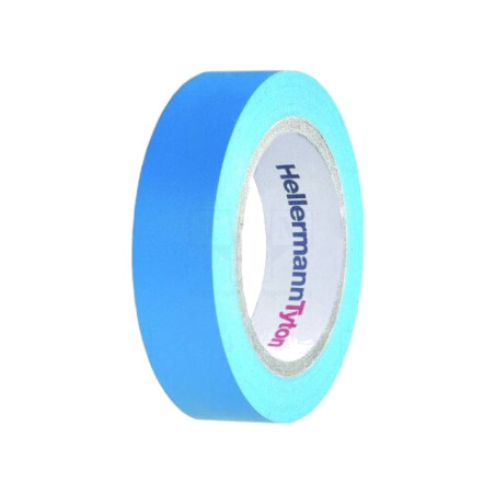 Bandă: electroizolantă; W: 15mm; L: 10m; Thk: 0,15mm; albastră; 200%