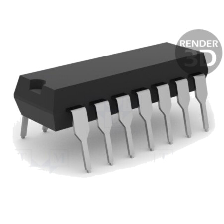 IC: comparator; low-power; Cmp: 4; 3÷16V; THT; DIP14; tub; 1nA