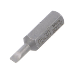 Capăt de şurubelniţă; plată; 3,0x0,5mm; Lung.tot: 25mm