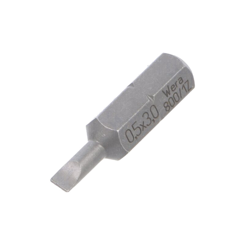 Capăt de şurubelniţă; plată; 3,0x0,5mm; Lung.tot: 25mm Capăt de şurubelniţă; plată; 3,0x0,5mm; Lung.tot: 25mm