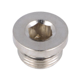 Obturator; max.75bar; alamă nichelată; Filet: G 3/8"; cu O-ring