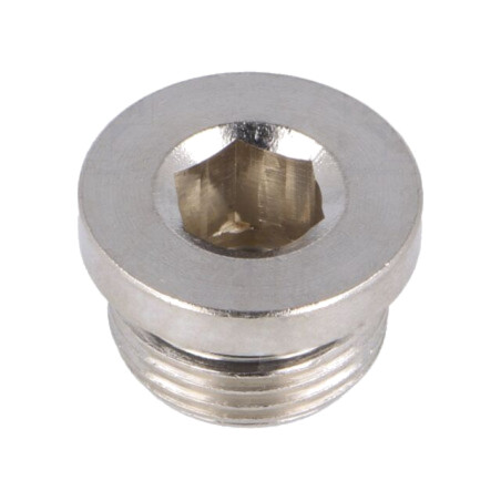 Obturator; max.75bar; alamă nichelată; Filet: G 3/8"; cu O-ring