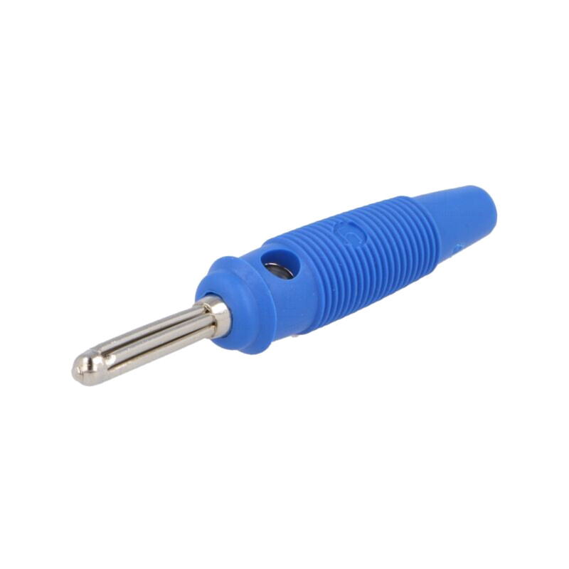 Conector: banană 4mm; mufă; 16A; 60VDC; albastră; neizolat; 3mΩ Conector: banană 4mm; mufă; 16A; 60VDC; albastră; neizolat; 3mΩ