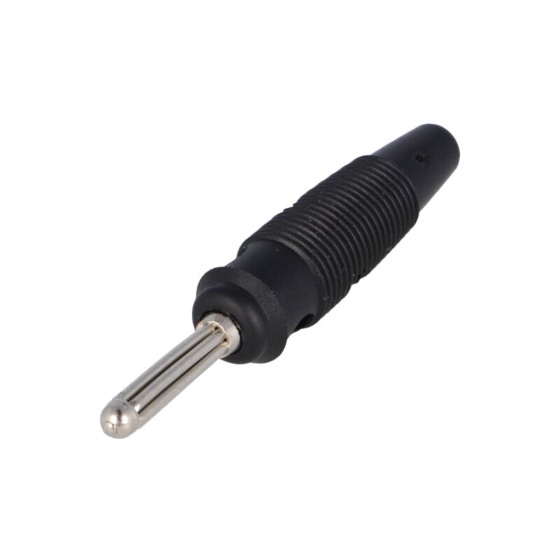 Conector: banană 4mm; mufă; 16A; 60VDC; neagră; neizolat; 3mΩ Conector: banană 4mm; mufă; 16A; 60VDC; neagră; neizolat; 3mΩ