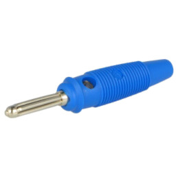 Conector: banană 4mm; mufă; 30A; 60VDC; albastră; 3mΩ; 2,5mm2