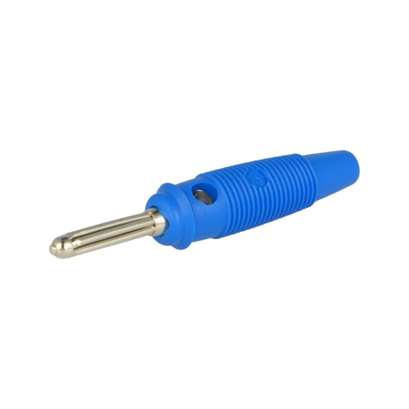Conector: banană 4mm; mufă; 30A; 60VDC; albastră; 3mΩ; 2,5mm2 Conector: banană 4mm; mufă; 30A; 60VDC; albastră; 3mΩ; 2,5mm2