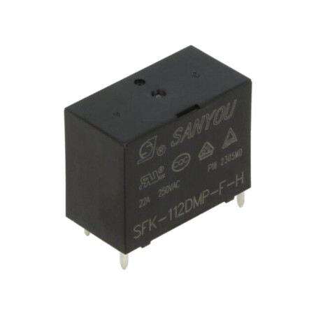 Releu: electromagnetic; SPST-NO; Ubobină: 12VDC; 25A; SFK-H; THT