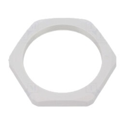 Piuliţă; M50; poliamidă; Thk: 8mm; Cheie: 60mm; gri; -40÷100°C