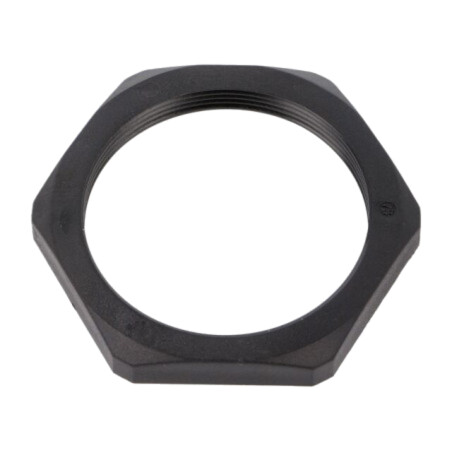 Piuliţă; M50; poliamidă; Thk: 8mm; Cheie: 60mm; neagră; -40÷100°C