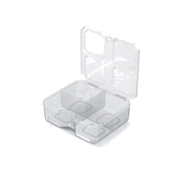 Container: colectiv; cu partiții; transparentă; 156x140x50mm