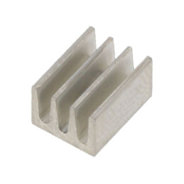 Radiator: extrudat; cu aripioare; naturală; L: 8mm; W: 6,3mm; 87K/W