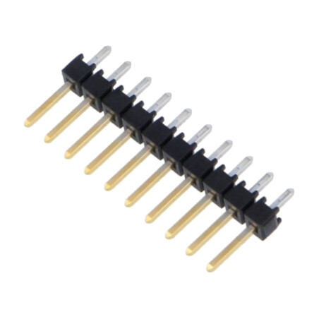 Conector: şiruri pini; şir pini; tată; PIN: 10; drept; 2,54mm; THT