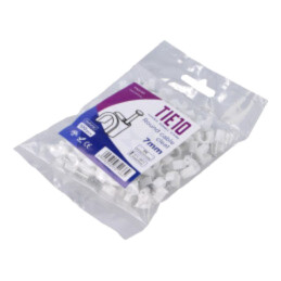 Element de susţinere; natural; pe cablu rotund; 100buc; cu cui